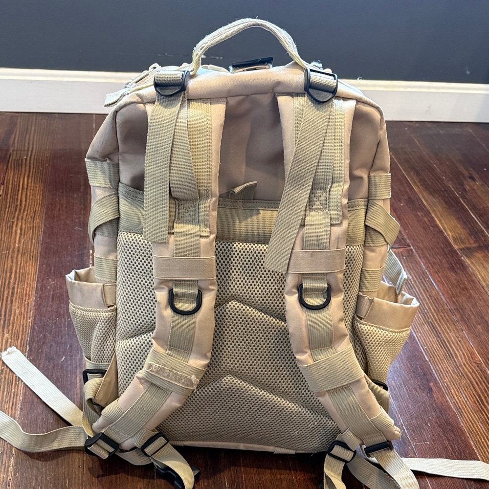 MOLLE Tactical Backpack in Tan - Picture 3 of 5